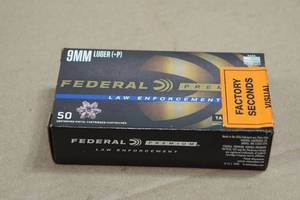 50 Federal Premium LE 9mm Luger P 124 Gr Tactical HST Ammo