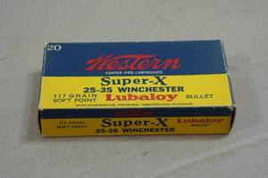 20 Western Super-X .25-35 Win 117 Gr SP Ammo
