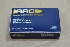 20 AAC .300 Blk 208 Gr A-Max Ammo