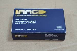 20 AAC .300 Blk 208 Gr A-Max Ammo