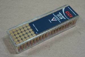 100 CCI Mini-Mag .22 LR 40 Gr Plated RN Ammo