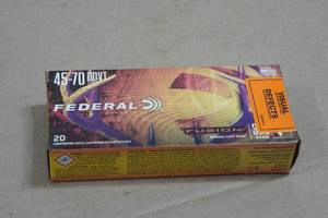 20 Federal Fusion .45-70 Govt 300 Gr Bonded SP Ammo
