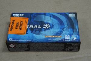 20 Federal Power-Shok .308 Win 180 Gr JSP Ammo