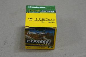 25 Remington Express .410 Bore 3 7-12 Shot Shotshells