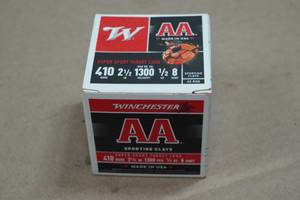 25 Winchester AA .410 Bore 2-12 8 Shot Shotshells