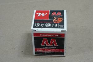 25 Winchester AA .410 Bore 2-12 8 Shot Shotshells