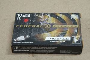 5 Federal Premium 12 Gauge 2-34 Truball HP Rifled Slugs