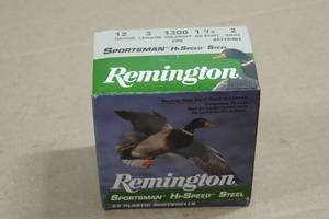 25 Remington Sportsman 12 Gauge 3 Steel 2 Shot Shotshells