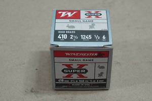 25 Winchester Super-X .410 Bore 2-12 6 Shot Shotshells