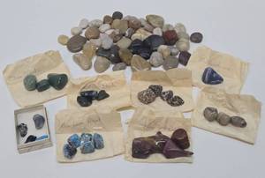 Group of Assorted Polished Stones - Some Identified