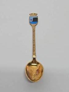 Vintage Enameled Sterling Silver Spoon - Norway