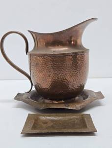 Nice Group of Antique Hand Hammered Copper Pieces