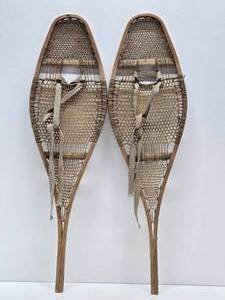 Primitive Old Vintage Wooden Snowshoes