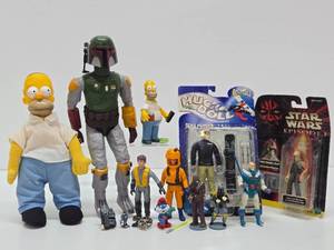 Group of Assorted Action Figures &amp Toys - Including Star Wars &amp Simpsons