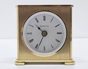Tiffany &amp Co Brass Gift Clock AS IS