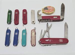 Nice Lot of Assorted Swiss Army Knives etc