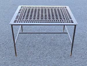 Antique Cast Iron Victorian Floor Grate Side Table