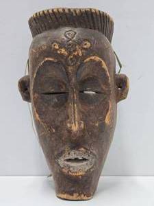 Old Carved African Dance  Ceremonial Mask