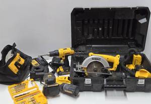 Nice Group of Good Working DEWALT Power Tools wBatteries &amp Chargers