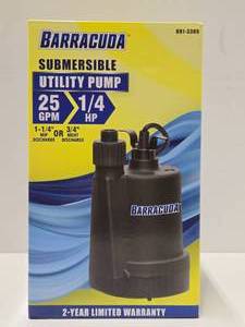 New in Box Barracuda Submersible Pump