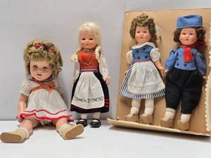 Estate Lot of Old Vintage Dolls - Including Shirley Temple