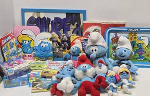 Large Collection of Vintage etc SMURF Toys &amp Memorabilia