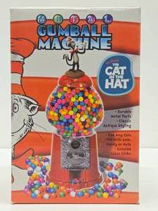 New in Box CAT IN THE HAT Metal Gumball Machine
