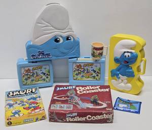 Vintage SMURF Toys Games Playsets Lunchboxes etc