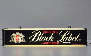 Working Carling BLACK LABEL Lighted Advertising Beer Sign