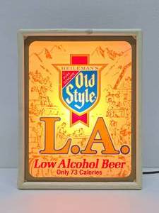 Working OLD STYLE L.A. Lighted Advertising Beer Sign
