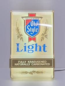 Working OLD STYLE LIGHT Lighted Advertising Beer Clock