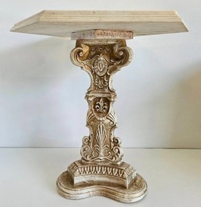 Ornate Vintage French Pedestal Table