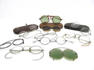 Collection of Vintage eye Glasses &amp Some Cases