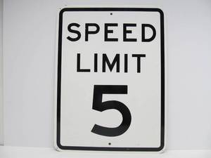 Steel 5mph Street Sign