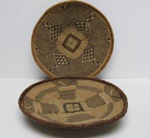 2 Old Vintage Handmade Tonga Baskets