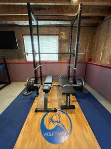 Excellent Weight Set wBenches, Rack &amp Bar - Plus MANY Plates