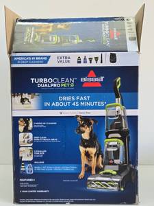 Unused and Complete in Box BISSELL Turbo Clean Dual Pro Pet Steam Cleaner&nbsp