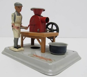 Vintage West-German Fleischmann Tin Butcher Toy