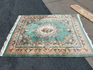 Quality LARGE Oriental Rug #1 - Green Tone