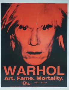 Andy Warhol Self Portrait 2014 Museum Exhibit Poster