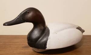 Handmade Carved Signed Wooden Duck Decoy - 16