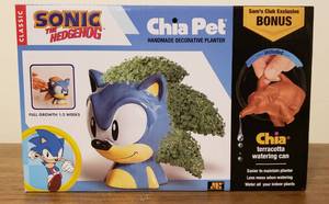 New in Box SONIC the Hedgehog Chia Pet