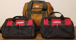 New Unused Canvas Tool Carriers - Bucket Boss &amp Husky