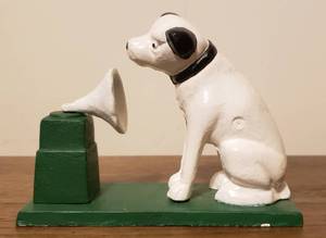 Cast Iron RCA Victor Coin Bank
