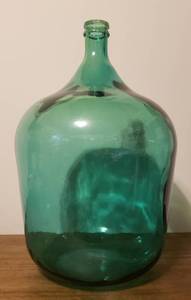 Large Glass Demijohn Jug
