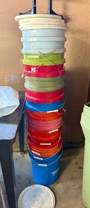 LARGE Lot of Good Clean 5 Gallon Buckets