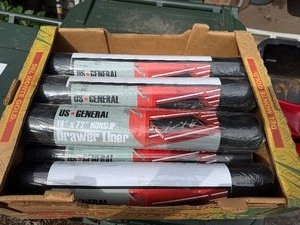 8 Brand New Rolls of US GENERAL Non-Slip Tool Chest Drawer Liner