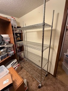 Excellent Clean 4-Tier Stainless Steel NSF Rollin Shelving Unit