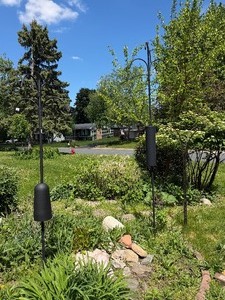 3 Metal LawnGarden Flower Hanging Basket Poles