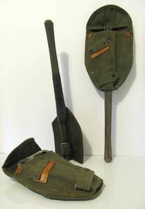3 Vintage US Army Folding Foxhole Shovels